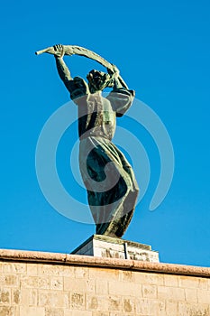 The Liberty Statue or Freedom Statue is a monument on the GellÃ©rt Hill in Budapest.