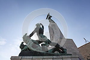 Liberty Statue on hill Gellert, Budapest, Hungary