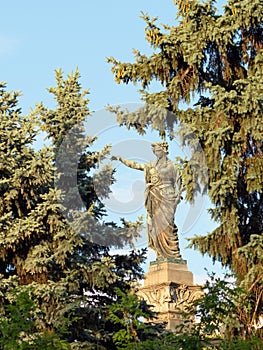 The Liberty Statue in Ruse city, Bulgaria.