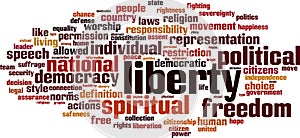 Liberty word cloud