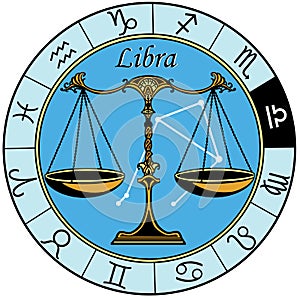 Libra astrological zodiac sign