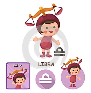 Libra vector collection. zodiac signs