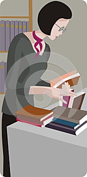 Librarian Illustration