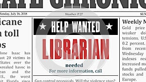 Librarian job offer