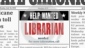 Librarian job offer photo