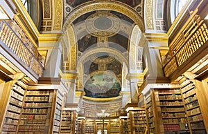 The library at the Assemblee Nationale, Paris, France