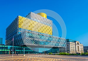 Library of Birmingham and Baskerville house, England