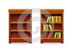 Library bookcase education and knowledge