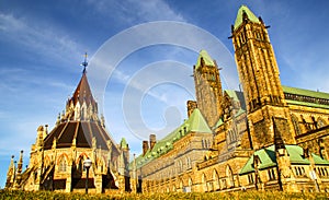 Library of Canadian Parliament in Ottawa, Canada