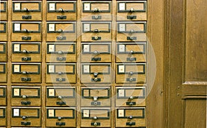 Library card catalog