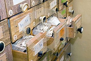 Library card index