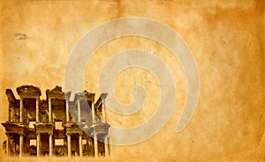 Library of Celsus at Ephesus background