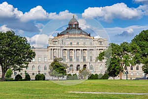 Library of Congress at sunny day, Washington, DC