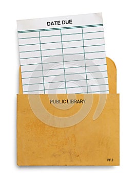 Library Due Card