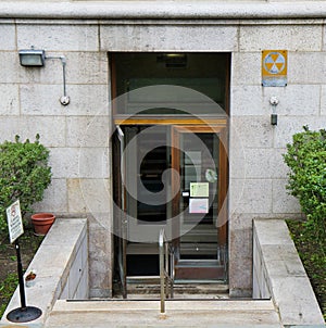 Library fallout shelter entrance