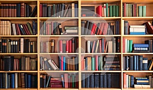 Library bookcase photo