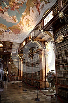 Library in monastery Melk photo