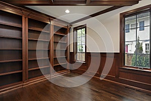 Library in new construction home