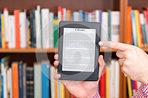 Library in only one digital ebook reader device