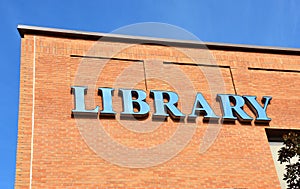 Library Sign, Fayetteville, North Carolina