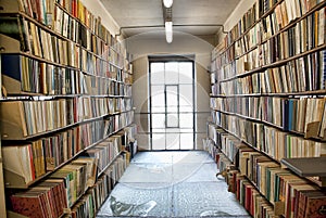 Library storage room photo