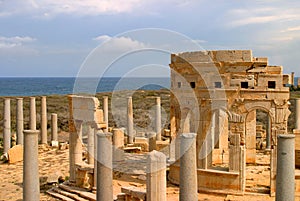 Libya Tripoli Leptis Magna Roman archaeological site - UNESCO World Heritage