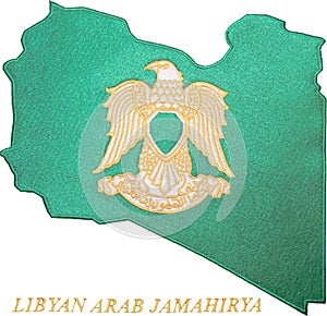 Libyan Arab Jamahirya Emblem photo