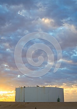 Libyan Desert Oil Storage Tank