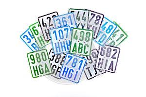 License number plates for scooter