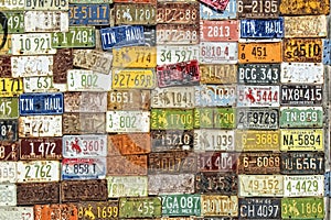 License plates photo