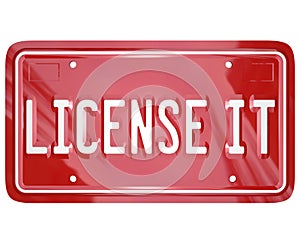 License It Vanity Plate Approval Authorization photo