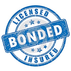 Licensed bonded insured rubber stamp