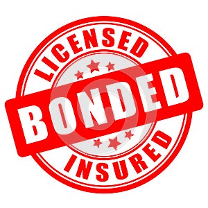 Licensed bonded insured seal