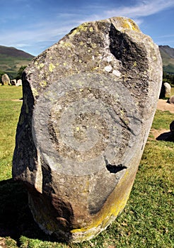Lichen Covered Castlerigg Stone Monolith