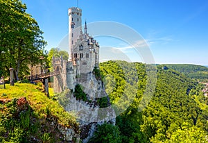 Lichtenstein castle in Black Forest, Germany