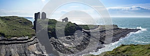 Lick castle in county kerry panorama