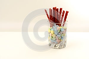 Licorice Candy in a Jar
