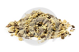 Licorice or liquorice root also used for tea isolated