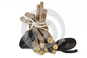 Licorice wheels candies