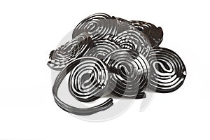 Licorice wheels candies