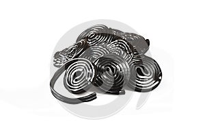 Licorice wheels candies