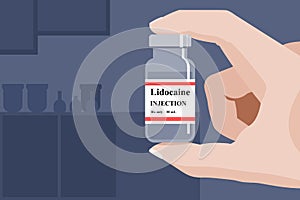 Lidocaine anesthetic drug photo