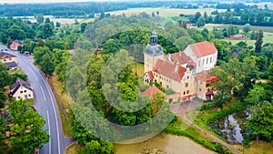 Lielstraupe Medieval Castle in the Village of Straupe in Vidzeme, in Northern Latvia.