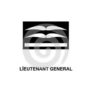 Lieutenant general rank icon. Element of Germany army rank icon