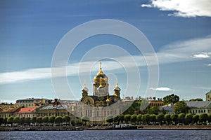 Lieutenant Schmidt embankment, Orthodox Church in St. Petersburg