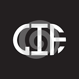 LIF letter logo design on black background. LIF creative initials letter logo concept. LIF letter design