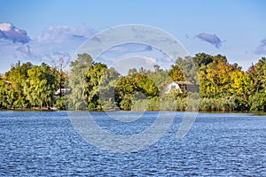 Life along the Dnipro River near Kherson in Ukraine