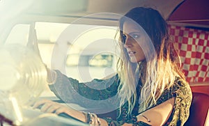 Life is best lived unbound. a gorgeous young woman enjoying a roadtrip on her own.