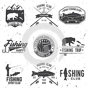 Life is better when you fish. Vector illustration.