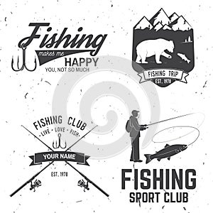 Life is better when you fish. Vector illustration.